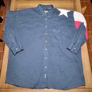Texas Authentic Dry Goods LS Full Button Texas Flag Shirt - Size 2X